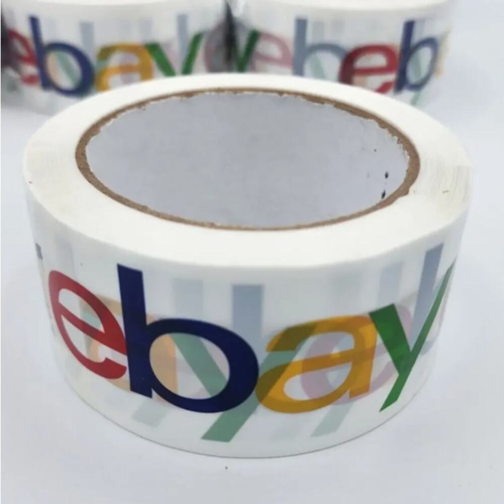 NEW eBay Color Logo Packing Shipping Boxes White Tape, 6 Rolls, 2" x 75 Yards Ea - Picture 5 of 5